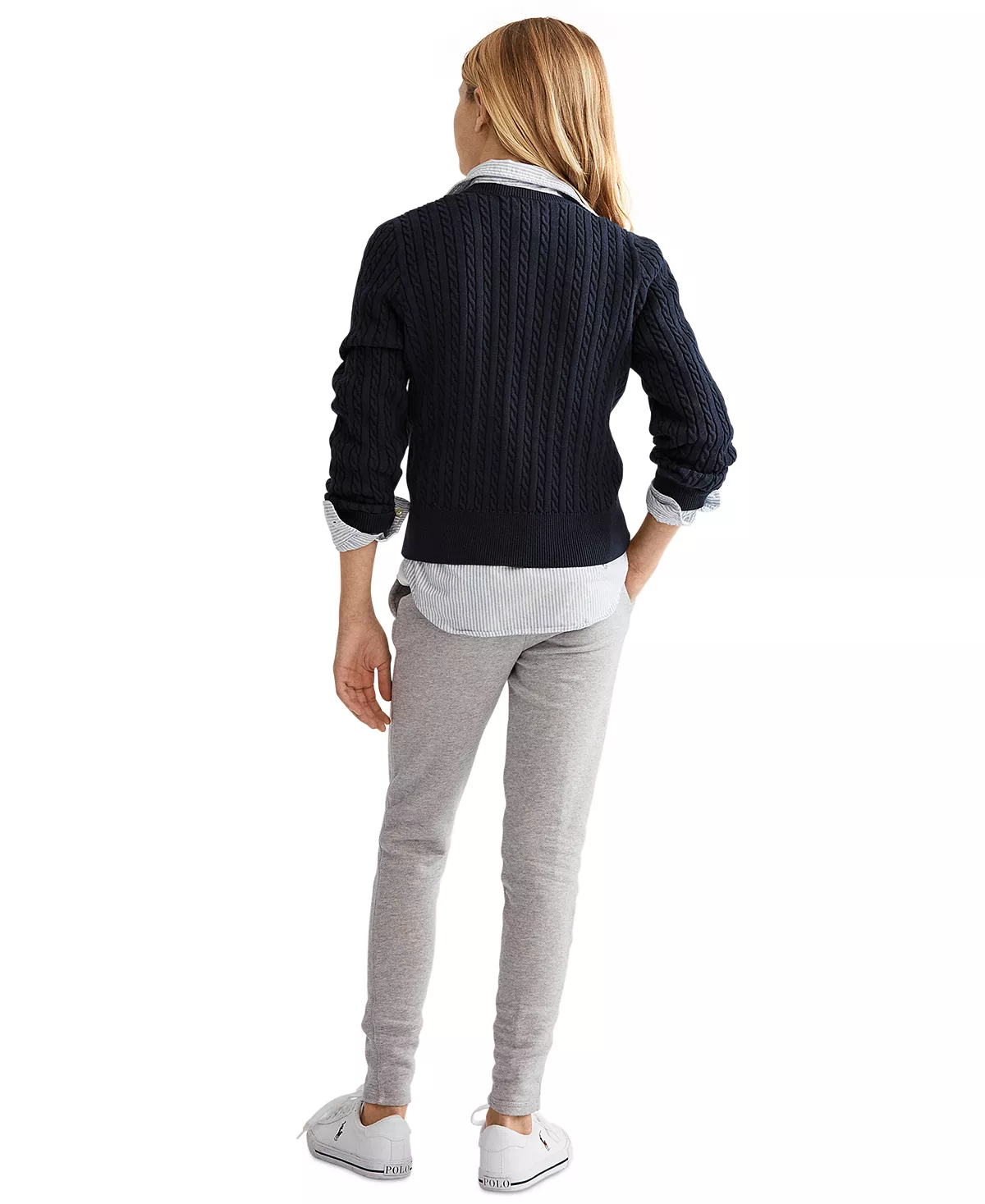 Polo Ralph Lauren Big Girls Cable-Knit Cotton Cardigan - Image 5