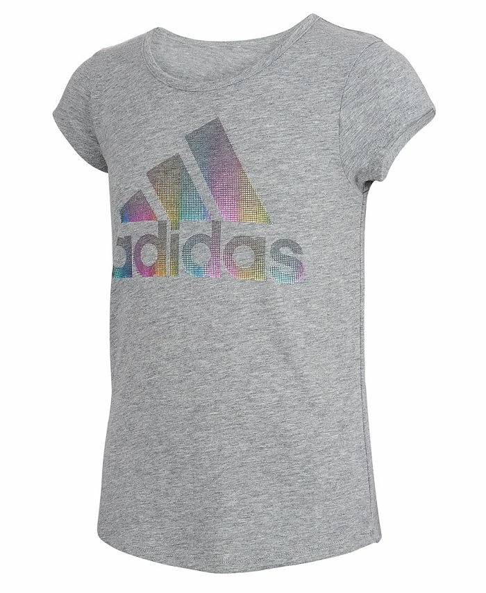 ADIDAS Big Girls Short Sleeve Badge Of Sport Square T-shirt