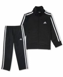 ADIDAS Toddler And Little Boys Basic Tricot Jacket And Pants Set, 2 Piece