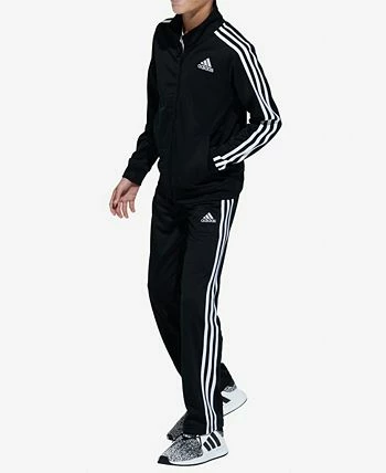 ADIDAS Big Boys Zip Front Iconic Tricot Jacket - Image 3
