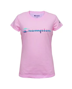 Champion Little Girls Rainbow Script T-shirt