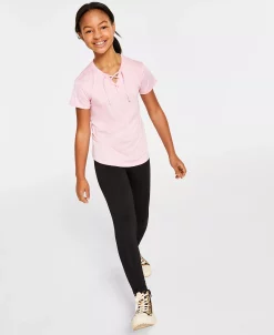 ID Ideology Big Girls Tie Top & Leggings Separates, Created For Macy's