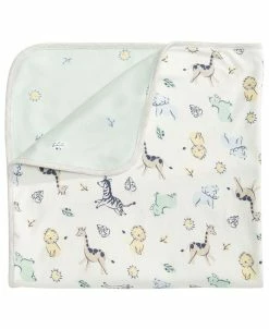 First Impressions Baby Boys Cotton Safari Blanket, Created For Macy's