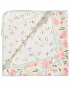 First Impressions Baby Girls Floral-Print Blanket, Created For Macy's