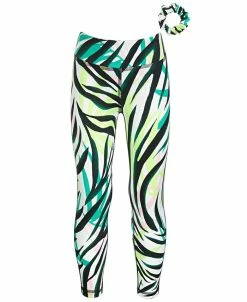 ID Ideology Little Girls Zebra-Print Leggings, Created For Macy's