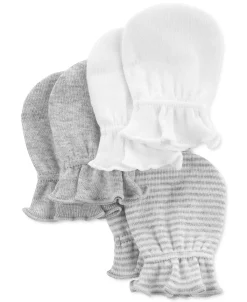 Carter's™ Baby Boys Or Baby Girls Assorted Cotton Mittens, Pack Of 3