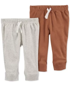 Carter'sâ„¢ Baby Boys Or Baby Girls Pull On Cotton Pants, Pack Of 2