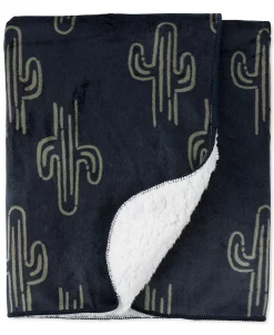 Carter'sâ„¢ Baby Boys Cactus Print Blanket With Fleece Lining