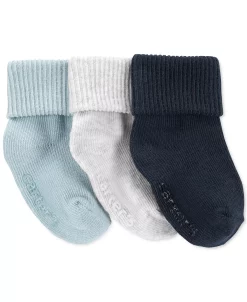 Carter's™ Baby Boy Or Baby Girl Rolled Cuff Bootie Socks, Pack Of 3