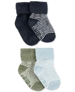 Carter's™ Baby Boys Or Baby Girls Chenille Fold Over Cuff Socks, 4-Pack