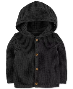 Carter's™ Baby Boys Or Baby Girls Hooded Cotton Button Front Cardigan