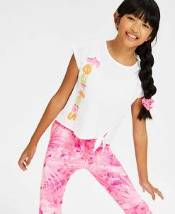 ID Ideology Big Girls Fearless Knotted Top, Created For Macy's