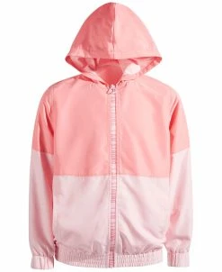 ID Ideology Big Girls August Colorblocked Full-Zip Hooded Jacket, Created For Macy's