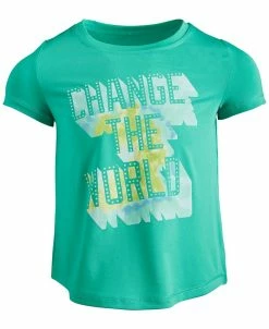 ID Ideology Toddler & Little Girls Change The World T-Shirt, Created For Macy's