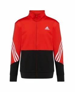 ADIDAS Big Boys Long Sleeve Full-Zip Bold Tricot Jacket