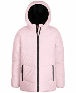 S Rothschild & CO Big Girls Flared Hooded Puffer Coat