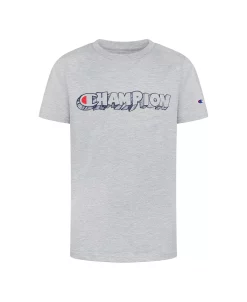 Champion Toddler Boys Hand Drawn Block Script T-shirt
