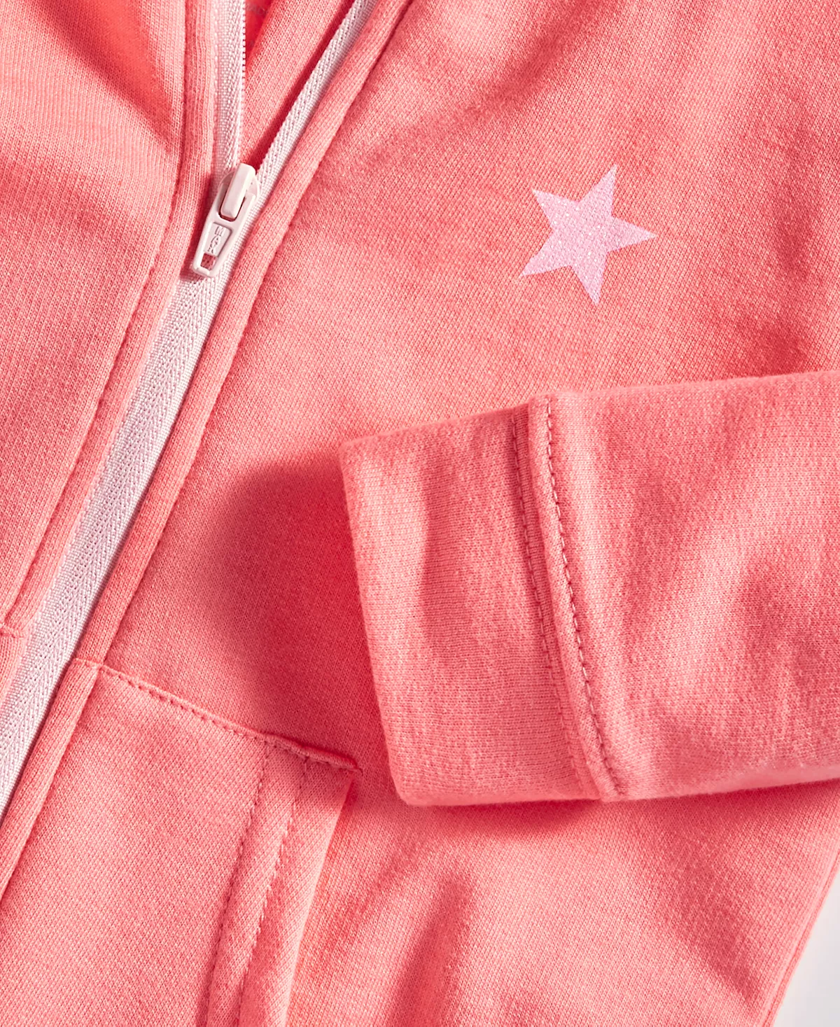 ID Ideology Toddler & Little Girls 2-Pc. Star Zip-Up Hoodie & Pants Set, Created For Macy's - Image 3