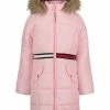 Tommy Hilfiger Little Girls Longline Signature Puffer Jacket