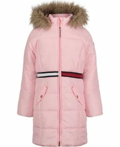 Tommy Hilfiger Ddler Girls Longline Signature Puffer Jacket