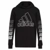 ADIDAS Big Boys Long Sleeve Fast Hooded T-shirt