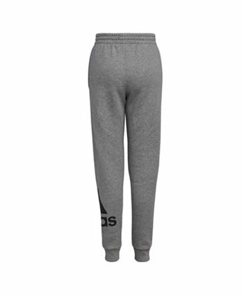 ADIDAS Big Boys Elastic Waistband Essential Heather Fleece Joggers - Image 2