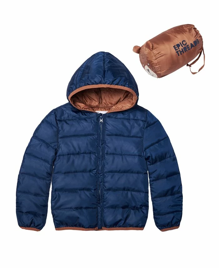 Epic Threads Oddler Boys Packable Jacket With Bag, Created For Macy's 3 Epic Threads Oddler Boys Packable Jacket With Bag, Created For Macy's