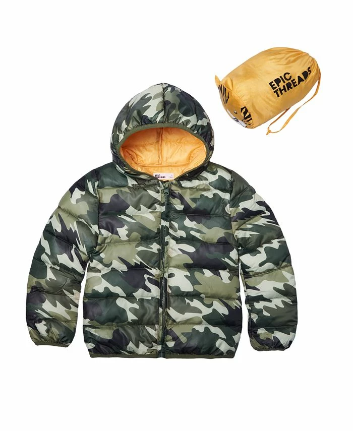 Epic Threads Little Boys Packable Jacket With Bag, Created For Macy's 3 Epic Threads Little Boys Packable Jacket With Bag, Created For Macy's
