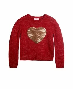 Epic Threads Oddler Girls Glitter Heart Sweater, Created For Macy's