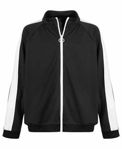 ID Ideology Toddler & Little Boys Black & White Track Jacket, Created For Macy's