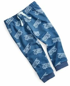 First Impressions Baby Boys Fire Truck Jogger Pants, Created For Macy's