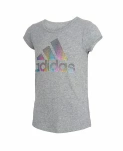 ADIDAS Big Girls Short Sleeve Badge Of Sport Square T-shirt, Extended Sizes