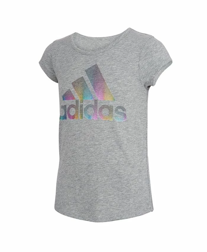 ADIDAS Big Girls Short Sleeve Badge Of Sport Square T-shirt, Extended Sizes