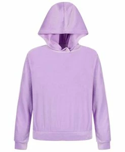 ID Ideology Big Girls Velour & Houndstooth Hoodie, Created For Macy's