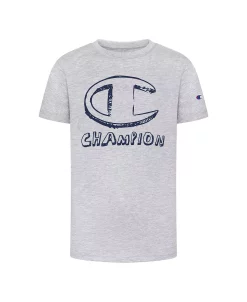 Champion Big Boys Hand Drawn C Script T-Shirt
