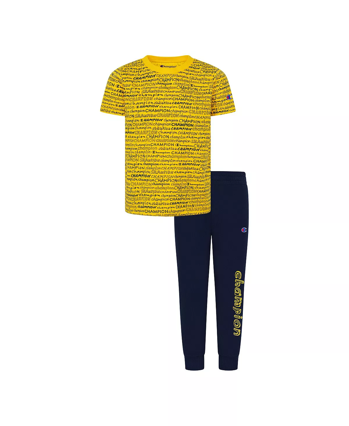 Champion Little Boys Signature T-shirt And Joggers, 2 Piece Set - Image 3