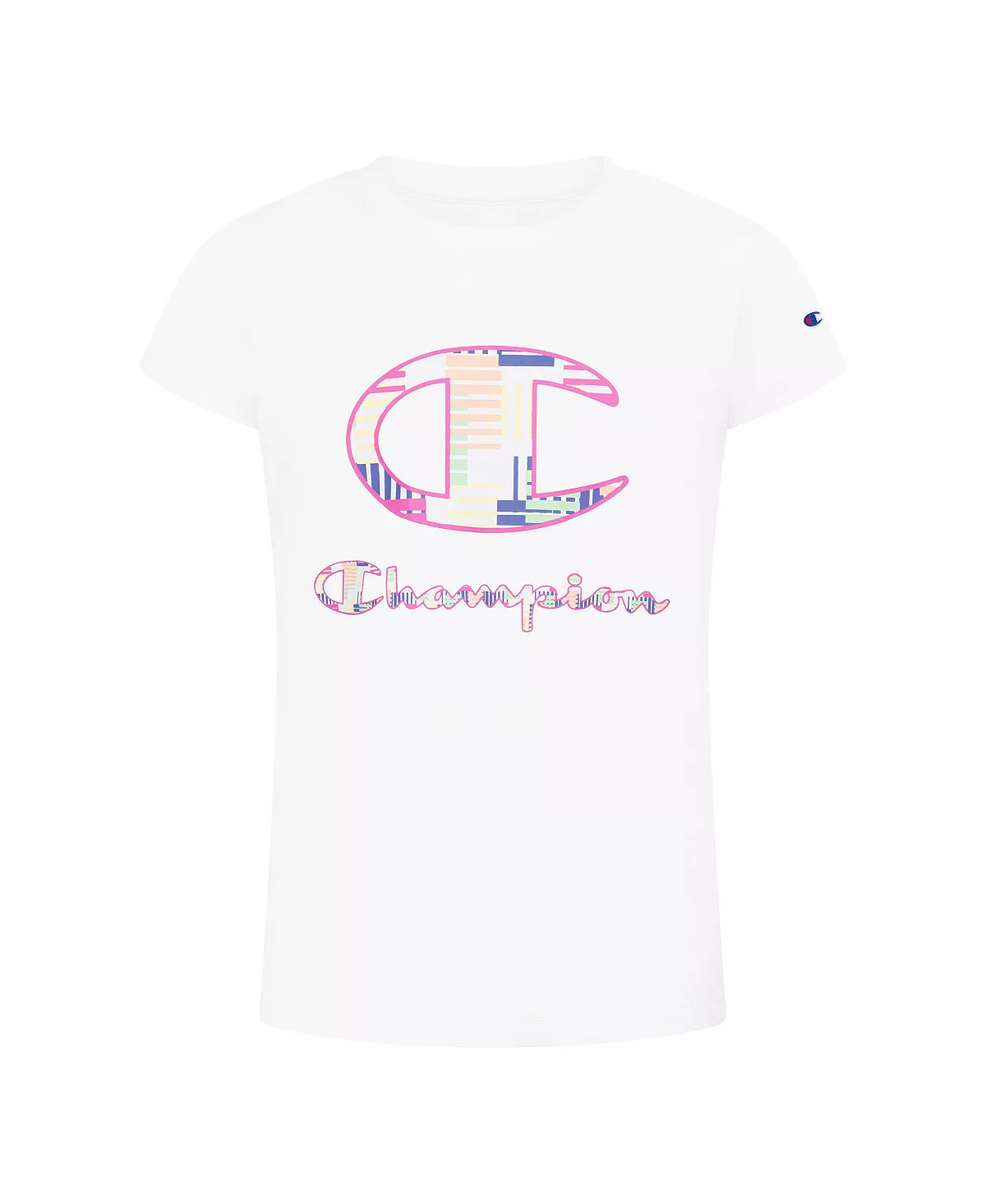 Champion Toddler Girls Multi Stripe Pattern T-shirt