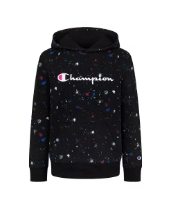 Champion Toddler Girls Paint Splatter All Over Print Fleece Hoodie