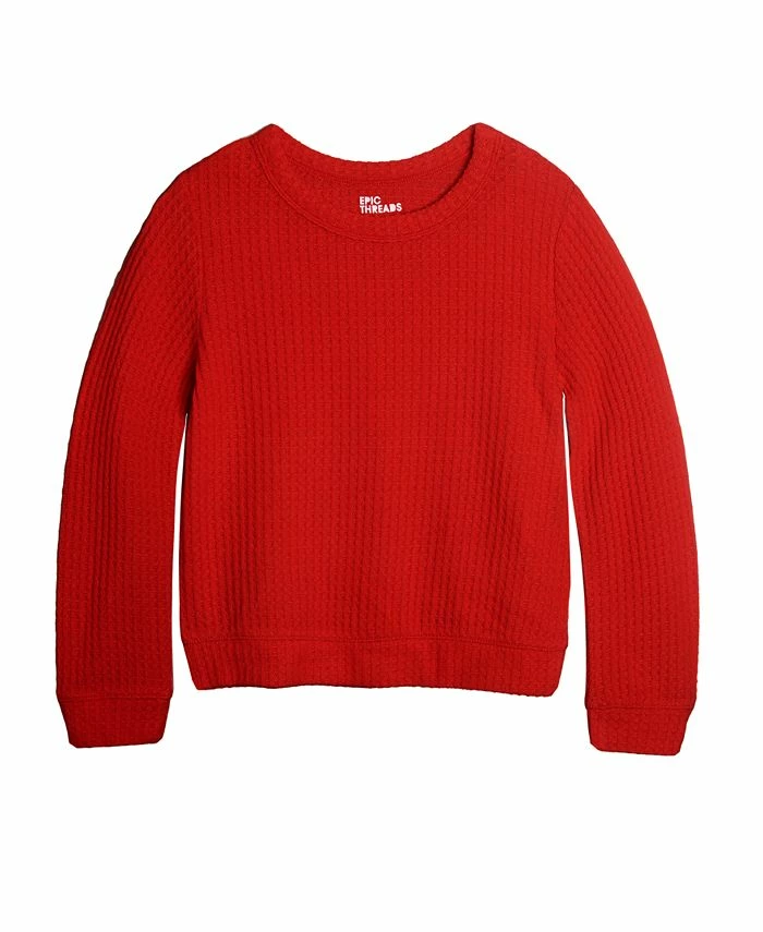 Epic Threads Big Girls Thermal Shirt, Created For Macy's 3 Epic Threads Big Girls Thermal Shirt, Created For Macy's