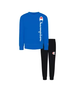 Champion Toddler Boys Signature Fleece Crew Sweatshirt And Joggers, 2 Piece Set