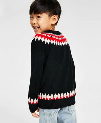 Charter Club Little Boys Fair Isle Mock Neck Holiday Sweater, Created For Macy's - Image 2
