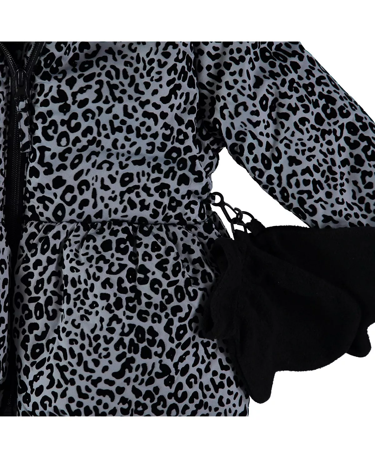 S Rothschild & CO . Rothschild Toddler Girls Flocked Parka With Mittens Jacket - Image 4