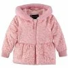 S Rothschild & CO . Rothschild Toddler Girls Flocked Parka With Mittens Jacket