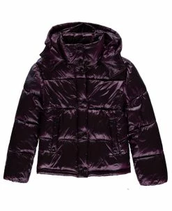 Sam Edelman Big Girls Shiny Cire Puffer Jacket
