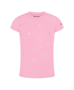 Champion Big Girls Tossed C Logo All Over Print T-shirt