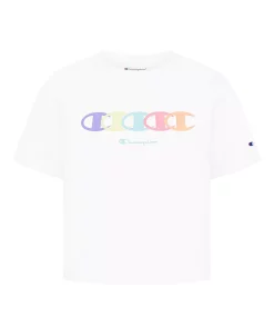 Champion Big Girls Overlap Repeat C Boxy T-shirt