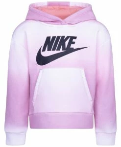 Nike Toddler Girls Club Fleece Printed High Low Pullover