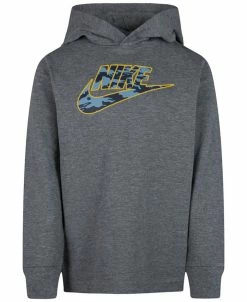 Nike Little Boys Long Sleeves Camo Futura Hooded T-shirt