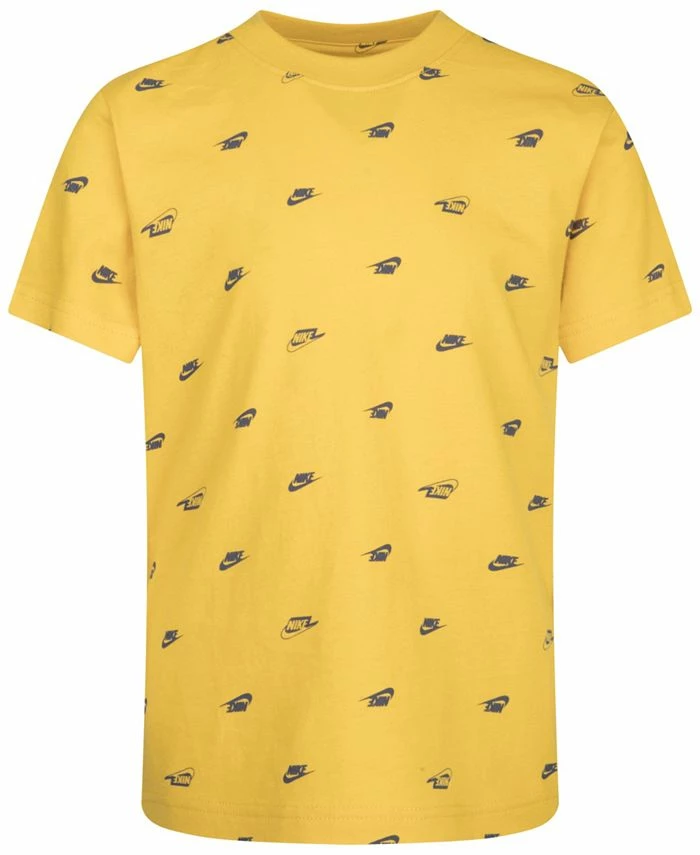Nike Little Boys Short Sleeves Futura Monogram Allover Print T-shirt