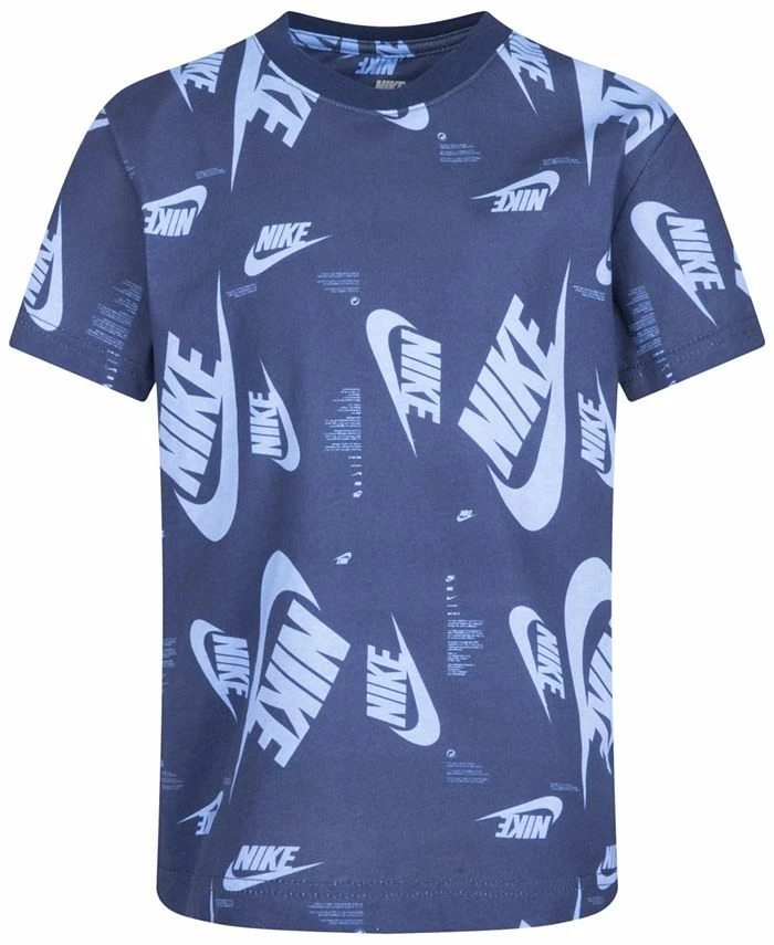 Nike Little Boys Short Sleeves Futura Allover Print T-shirt